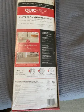Quicprep 313051389377 Universal Underlayment 100 Sq. Ft. 3.9 X 25.7 1.5 Mm Thick Quicprep 313051389377 Universal Underlayment 100 Sq. Ft. 3.9 X 25.7 1.5 Mm Thick