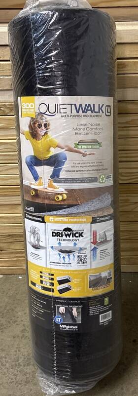 Quiet Walk 696087106270 Quietwalk Lv 300 Sq Ft Luxury Vinyl Laminate Or Wood Underlayment