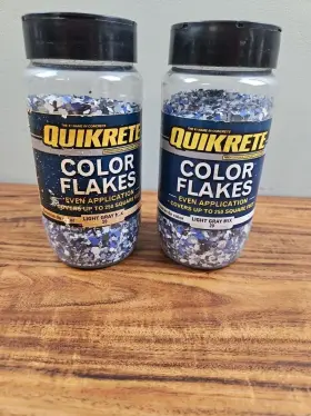 Quikrete 080047020018 Color Flakes Blue Mix 7oz Use With Epoxy Floor Coating Lot Of 2