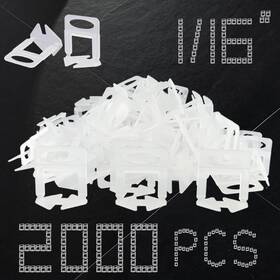 Qxtxyz 313038591526 Tile Leveling System Clips 1/16 Inch 2000pcs Spacer Diy Tiles Leve