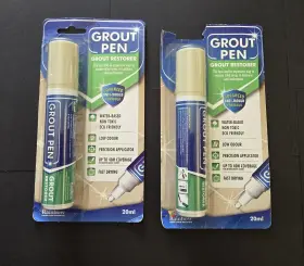Rainbow 030105000556 Grout Pen Tile Paint Marker Colorant Ivory - 15mm Tip 2 Packs