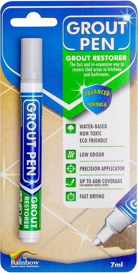 Rainbow Chalk Markers Limited Gp81114/2 Grout Pen Light Grey Tile Paint Marker Waterproof