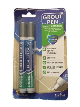 Gp81115 Rainbow Chalk Markers Ltd Gp81115/2 Grout Pen Grey Tile Paint Marker Waterproof Colorant With Extra Tips