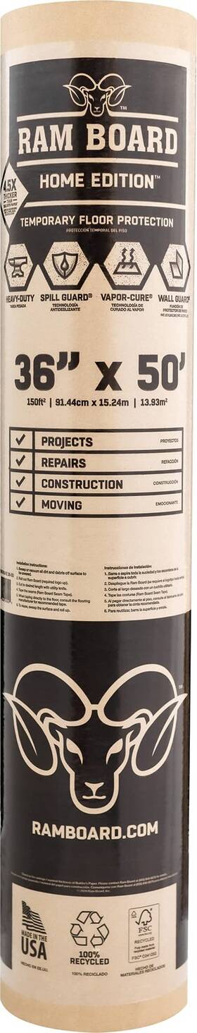 Ram Board B00qo1t2a8 Home Edition Heavy Duty 36x50ft Painting Remodeling Construction Tempo