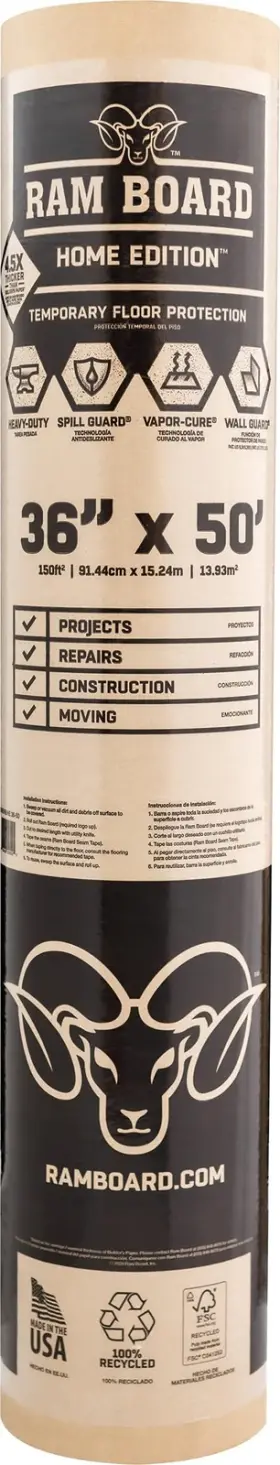 B00qo1t2a8 Ram Board Home Edition Heavy Duty 36x50ft Painting Remodeling Construction Tempo