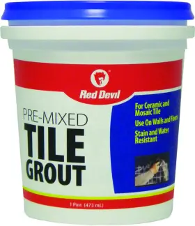 Red Devil 075339004289 0428 Pre-mixed Tile Grout 1 Pint White