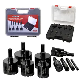 Rkr-ljb-5 Rekckrul 10 Pcs Diamond Hole Saw Set Serrated Brazing Tile Drill Bits Kit Profes