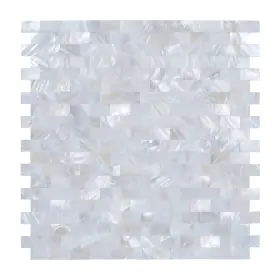 Reovatile 688529186360 10 Sheet Peel And Stick Mother Of Pear Backsplash Shell Mosaic On Backspla