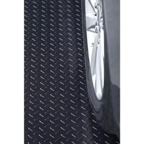 Resilia 313053338380 Diamond Plate 4 Ft. W X 20 L Black Commercial Grade Vinyl Garage Flooring Ro