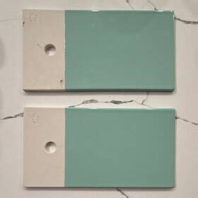 Revol 1783 Green Glossy Ceramic Subway Wall Tiles Rectangular 15x7.5cm Pack Of 2