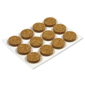 23146tv Richelieu America Ltd 10 Pack Cork Pads Self-adhesive 1/2- Inch Round 12-pk