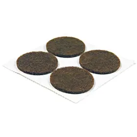 23151tv Richelieu America Ltd 10 Pack Furniture Pads Self-adhesive Brown Felt Round 1- Inch 4-pk