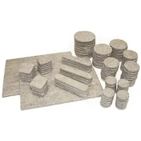 93057tv Richelieu America Ltd Heavy-duty Felt Pads Tan 105-ct. -93057tv