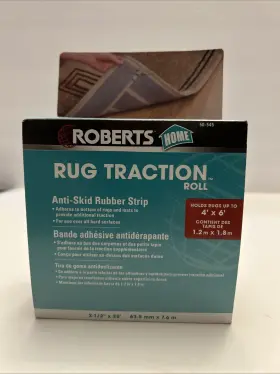 Roberts 075378505457 Home Rug Anti-skid Rubber Strip 2 1/2 Inch X 25 Feet New Product Sealed