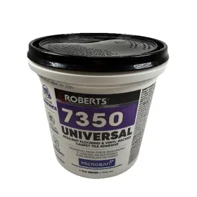 Roberts 075378735007 Universal Flooring Adhesive 1 Quart Vinyl Laminate Self-adhesive Tiles