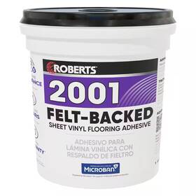 Roberts 445052469468 2001 1 Gal. 24 Hour Dry Time Felt-backed Sheet Vinyl Floor Adhesive In Beige