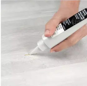 Roberts 617068729738 3 Oz. Light Grey Wood Laminate Vinyl Putty Easy Repair Solution For Flooring