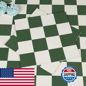 Romdeco B0d984nvb2 Peel And Stick Floor Tile Waterproof 20 Pcs Green White