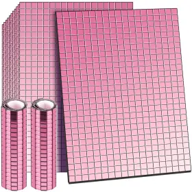 Kb-romooa-0672 Romooa Self-adhesive Mirrors Mosaic Tiles 7200 Pieces Pink 5 X Mm Peel And St