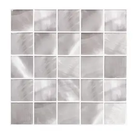 Roommates 034878626024 Til4965flt Pearl Square Peel And Stick Sticktiles White