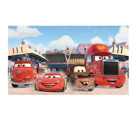 Roommates Jl1303m Cars Friends To The Finish Xl Water Activated Spray And Stick Removab