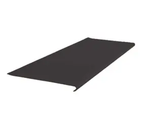 42171p100 Roppe 12 X 3.5 Ft Black Ld Ribbed Vinyl Round Nose Stair Tread