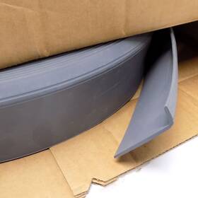 Roppe C25cr3p175-011 Lot 4 Pinnacle Rubber Wall Base Cove Baseboard 2-1/2 Inch X 120ft Blue Steel