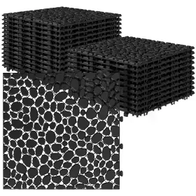 Rovibek 990481201204 24pcs Plastic Interlocking Deck Tiles 12 Inch X12 Outdoor All Rovibek 990481201204 24pcs Plastic Interlocking Deck Tiles 12 Inch X12 Outdoor All