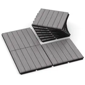 Rovibek 990481201334 10pcs Interlocking Deck Tiles 12 Inch X Acacia Wood Outdoor Flooring Waterp Rovibek 990481201334 10pcs Interlocking Deck Tiles 12 Inch X Acacia Wood Outdoor Flooring Waterp