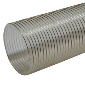 Rubber-cal 01-202-6-12 6 Inch D X 12 Ft. Pvc Coil General Purpose Flexible Ducting In Clear