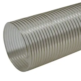01-202-6-12 Rubber-cal 6 Inch D X 12 Ft. Pvc Coil General Purpose Flexible Ducting In Clear