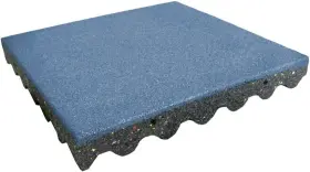 04-126 Rubber-cal Inch Eco-safety Interlocking Playground Tiles - 2.50 X 19.5