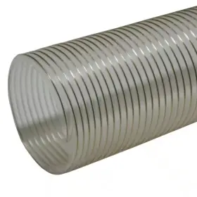 Rubber-cal 313042061091 7 Inch D X 12 Ft. Pvc Coil General Purpose Flexible Ducting In Clear