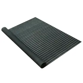 Rubber-cal 845605075851 Goodyear Inch Fish-bone Flooring 3.5mm X 36 10ft - Black 36x120