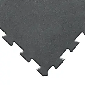 Rubber-cal 845605076438 Goodyear Inch Reuz Tiles 6mm X 20 - Black 20x20
