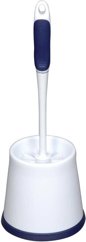 Rubbermaid Fg6b9900 Comfort Grip Toilet Bowl Brush And White With Soft Handle