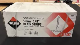 35948 Rubi Tools Usa Cyclone Tile Leveling System 1/8 Inch 3mm Flat Base 2400 Count