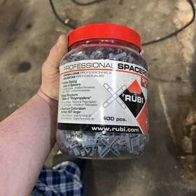 Rubi Tools Usa Inc 02282 3/16 Inch Hollow Tile Spacers 5 Mm