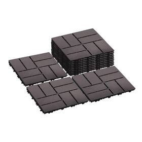 Sailary 976099139355 12 Pcs Plastic Interlocking Patio Deck Tiles - Inch X Indoor Outdoor Water