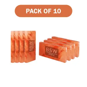 Hsp-st10 Salt Bricks Himalayan Pink 8x4x1 Pack Of 10 Build Wall For Spa Therapy
