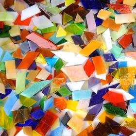 Samjobroad Tiles-p3 3 Lb Mosaic Glass Irregular Tiles For Crafts Bulk Valued Pack Wi