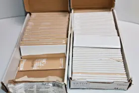 1359853 Satori By Anatolia Ceramic Bullnose Trim Border Tile Glossy White 2x6 Hudson Lot Of 72