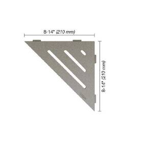 Schl Ter 011832186431 Schluter Systems Shelf Triangular Corner Wave Stone Grey Ses1d10tssg