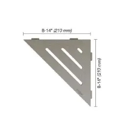 Ses1d10tssg Schl Ter 011832186431 Schluter Systems Shelf Triangular Corner Wave Stone Grey