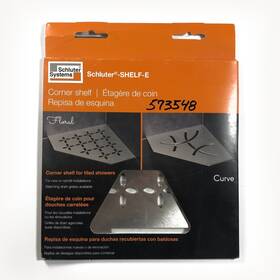 Schl Ter Ses2d5eb New / Schluter Shelf-e Floral Corner Shelf For Tiled Shower