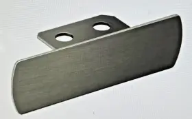 Schluter 011832110023 8 New Trep G B End Cap Metal Tile Edging Trim - Brushed Stainless Steel