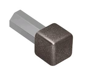 Schluter Ed/q60bw 2x Ev/q110tsla Quadec In/out Corner 7/16 Inch Aluminum Lt Anthracite 2pcs
