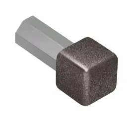 Q110tsla Schluter Ed/q60bw 2x Ev/q110tsla Quadec In/out Corner 7/16 Inch Aluminum Lt Anthracite 2pcs