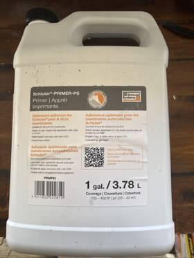 Schluter Systems 011832202810 Primer Peel And Stick - Quickdrying Water Based 1 Gal 3.78l