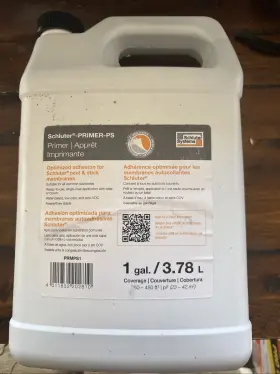 Schluter Systems 011832202810 Primer Peel And Stick - Quickdrying Water Based 1 Gal 3.78l